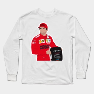 Charles Leclerc with this pole position award for the 2021 Baku Grand Prix Long Sleeve T-Shirt